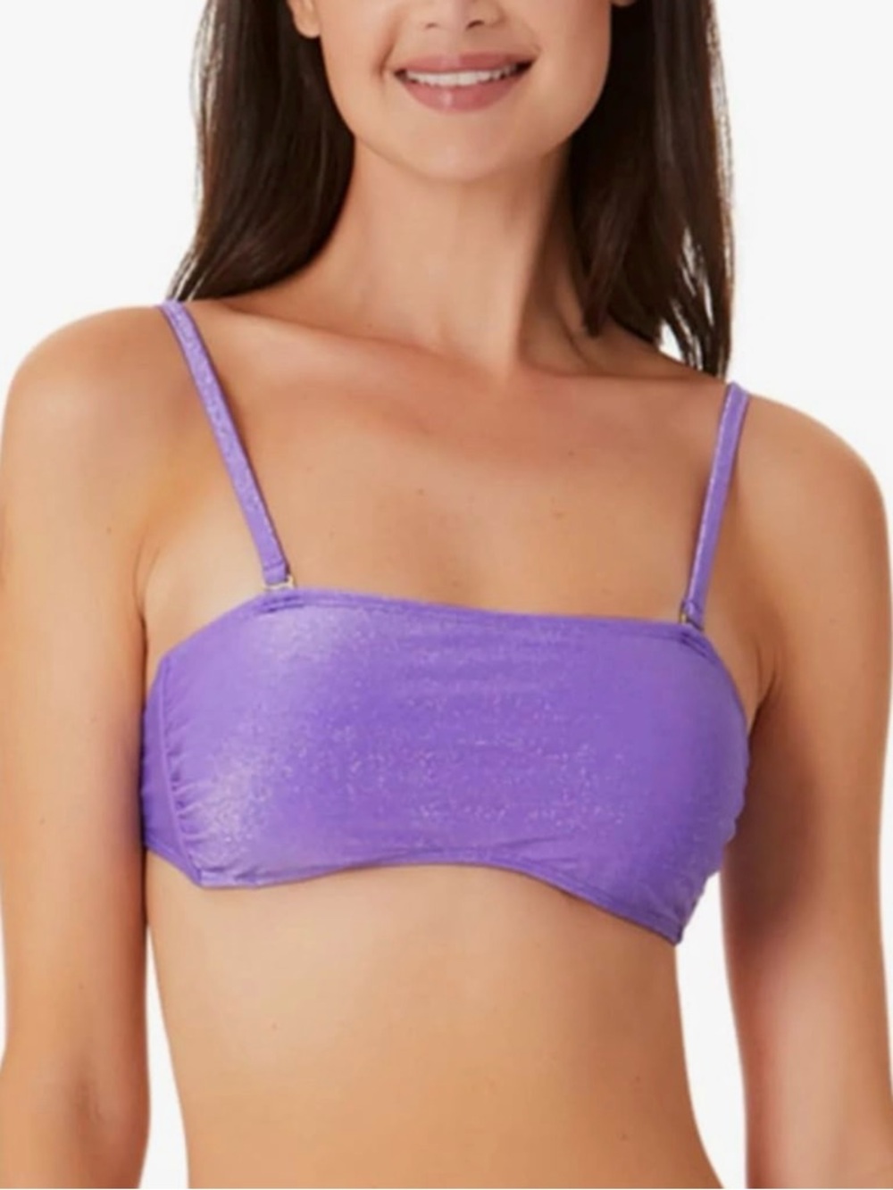 California Waves Lavender Shimmer Bikini with Removable Straps